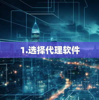 1.选择代理软件