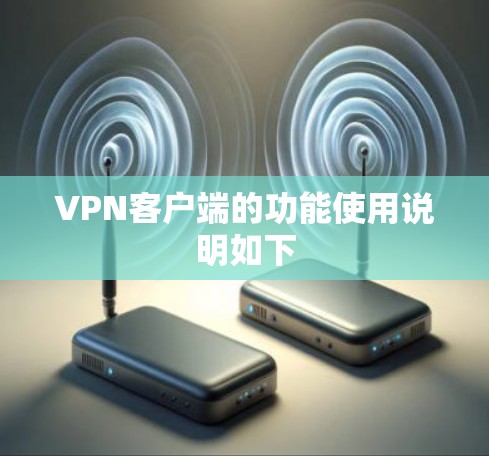 VPN客户端的功能使用说明如下