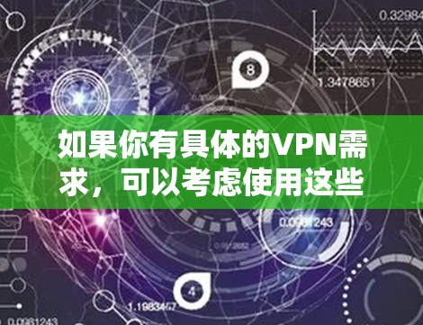 如果你有具体的VPN需求，可以考虑使用这些国际性的VPN服务，他们通常提供更广泛的访问范围和更高的安全性